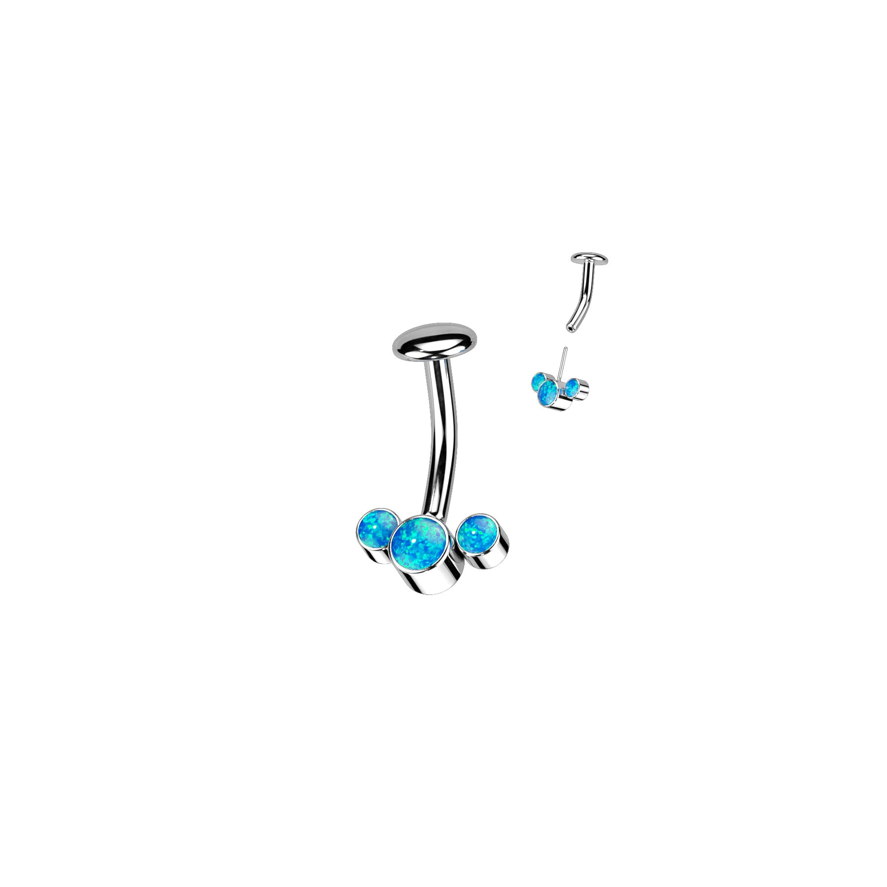 Piercing Nombril LIZA en Titane et Opale