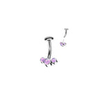 Piercing Nombril LIZA en Titane et Opale