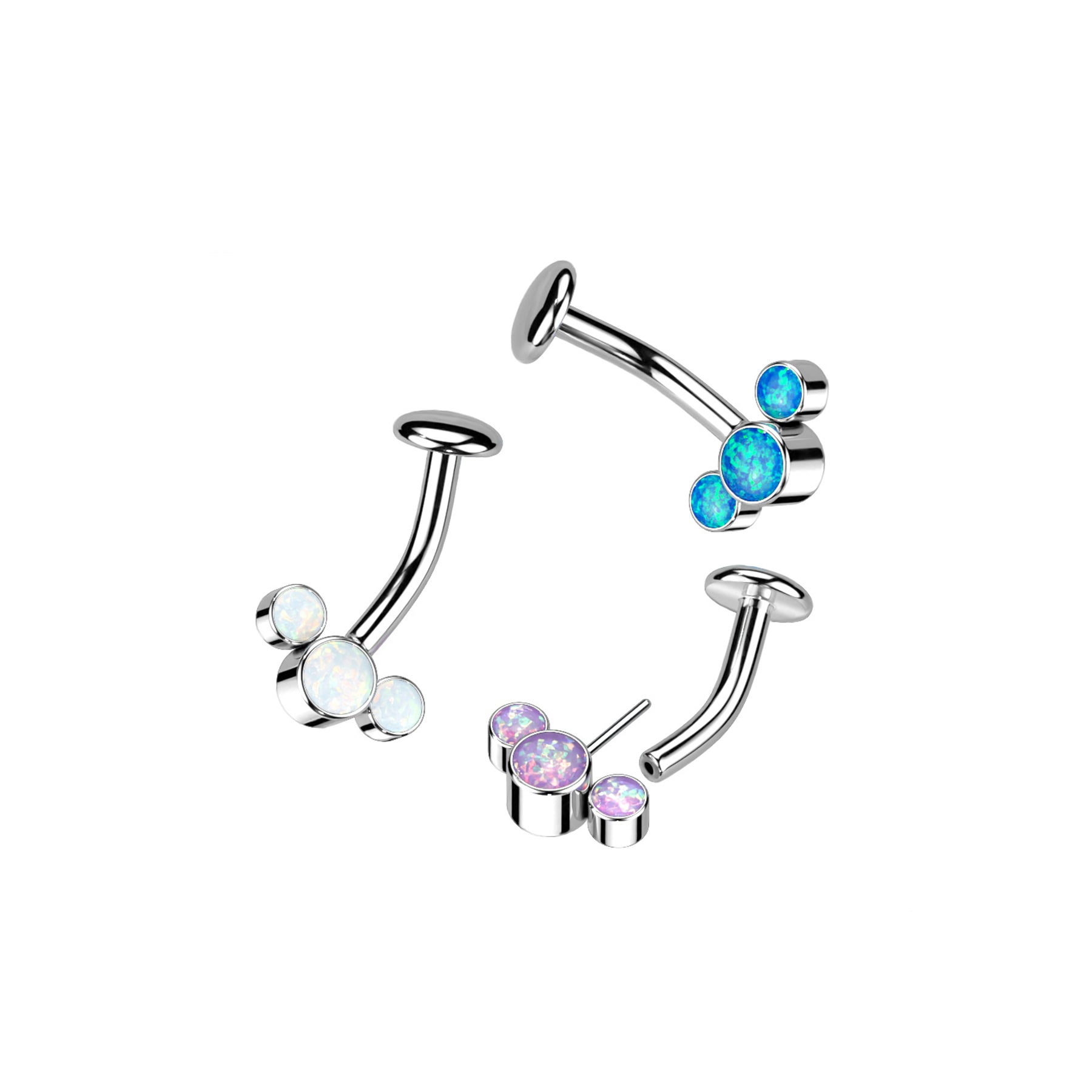 Piercing Nombril LIZA en Titane et Opale