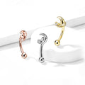 Piercing Barbell LONA en Acier et Cristal