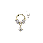 Piercing Anneau LORYNA en Acier et Zirconium