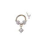 Piercing Anneau LORYNA en Acier et Zirconium