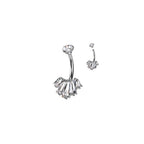 Piercing Nombril LOTTA en Acier et Zircons