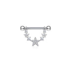 Piercing Téton LOULA en Acier et Zirconium