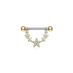 Piercing Téton LOULA en Acier et Zirconium