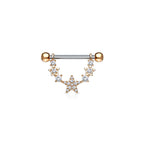 Piercing Téton LOULA en Acier et Zirconium