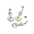 Piercing nombril LOVEA avec Pendentif Coeur