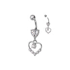 Piercing nombril LOVEA avec Pendentif Coeur