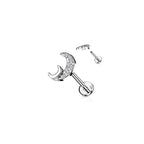 Piercing Labret LYTHIA en Acier et Zirconium
