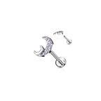 Piercing Labret LYTHIA en Acier et Zirconium