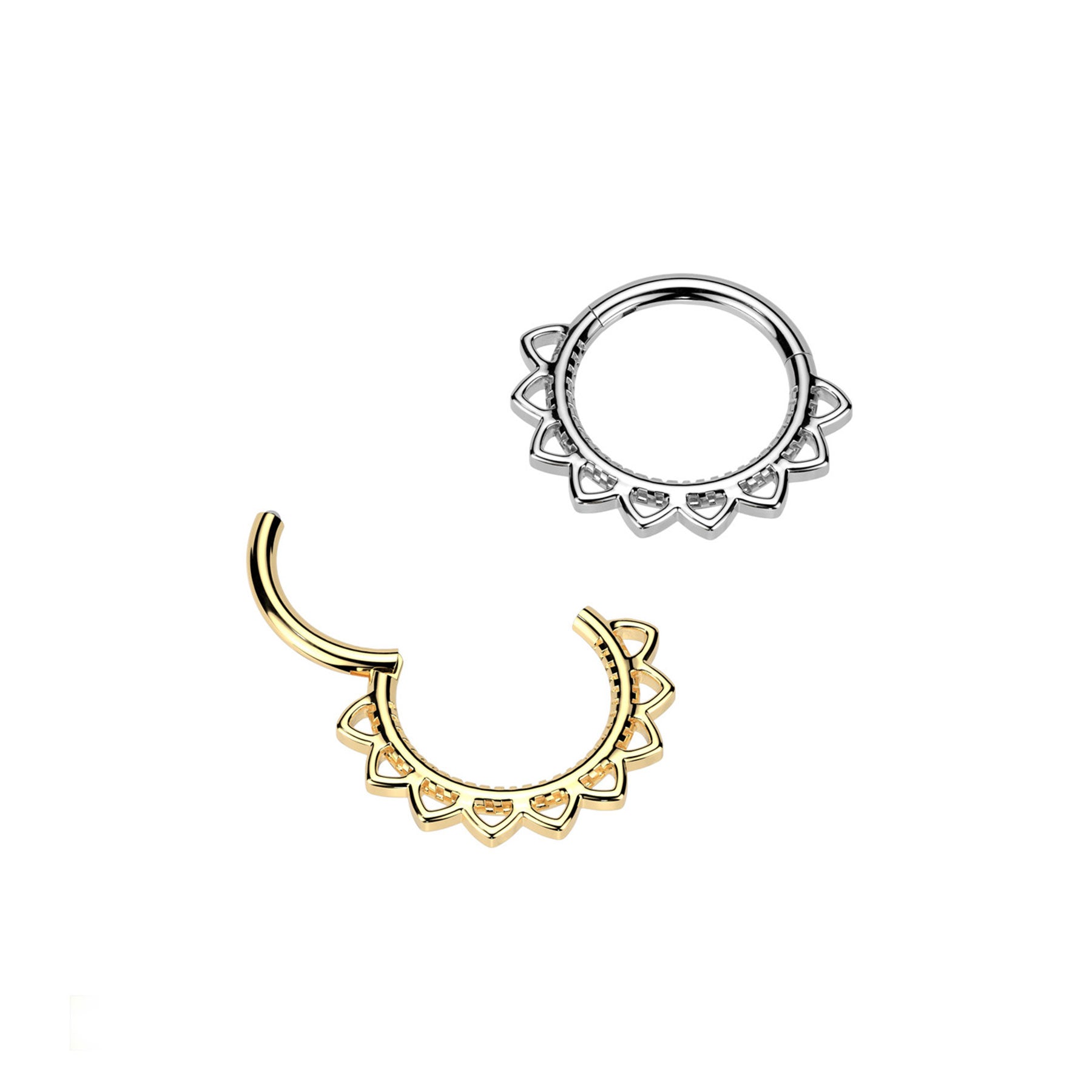 Piercing Anneau LALITA  en Acier et Zirconium