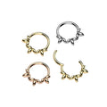 Piercing Anneau LOUISA en Acier et Zirconium