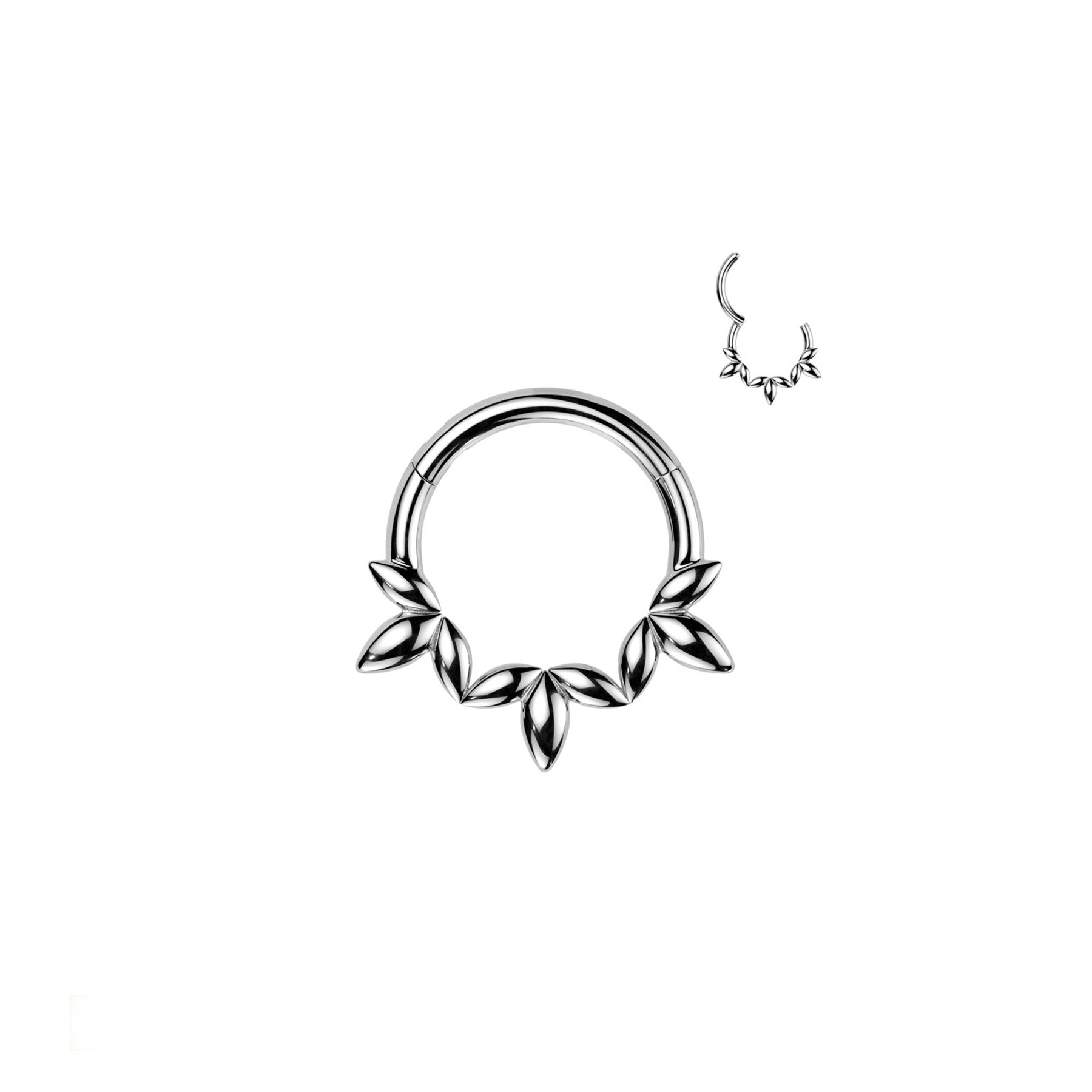 Piercing Anneau LOUISA en Acier et Zirconium