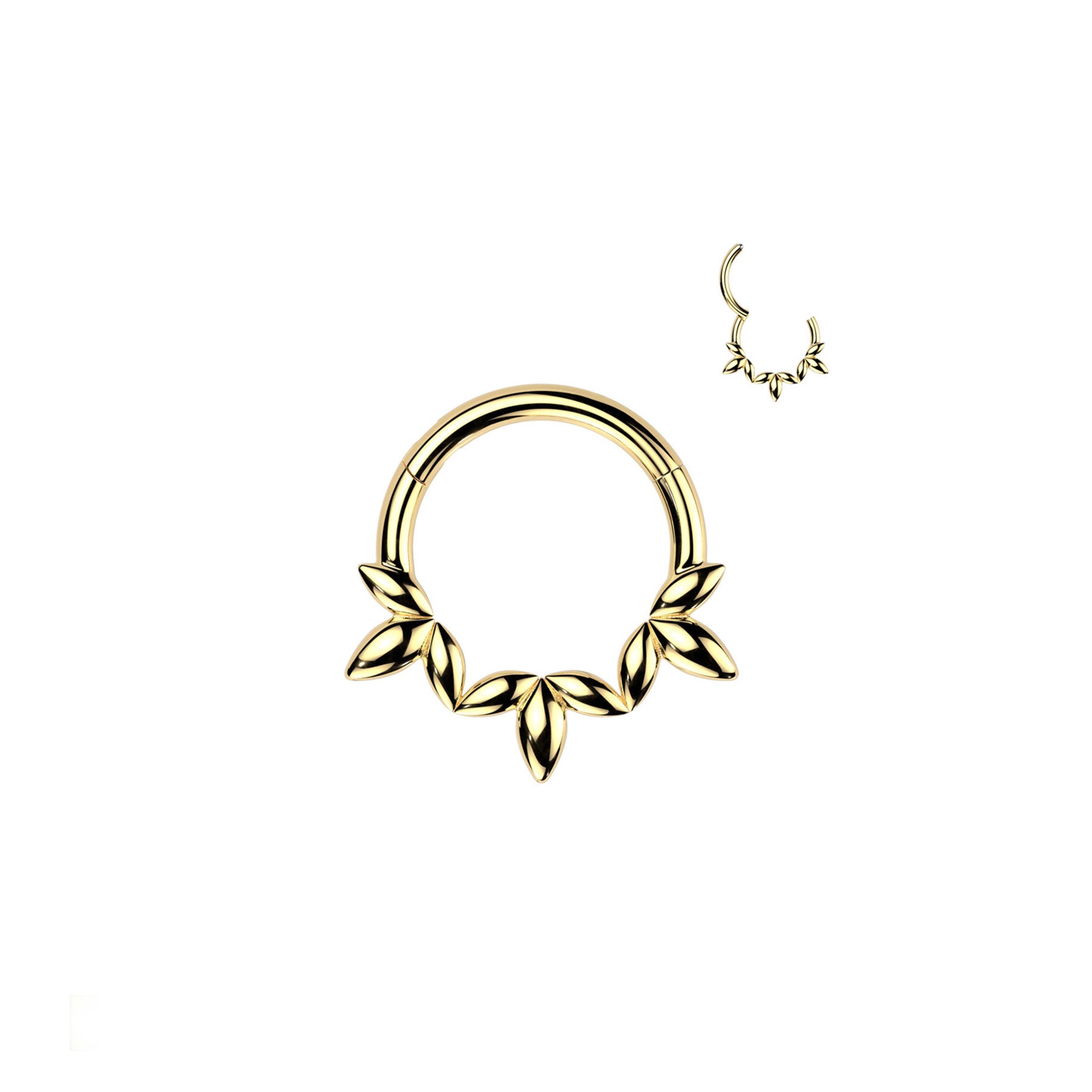 Piercing Anneau LOUISA en Acier et Zirconium