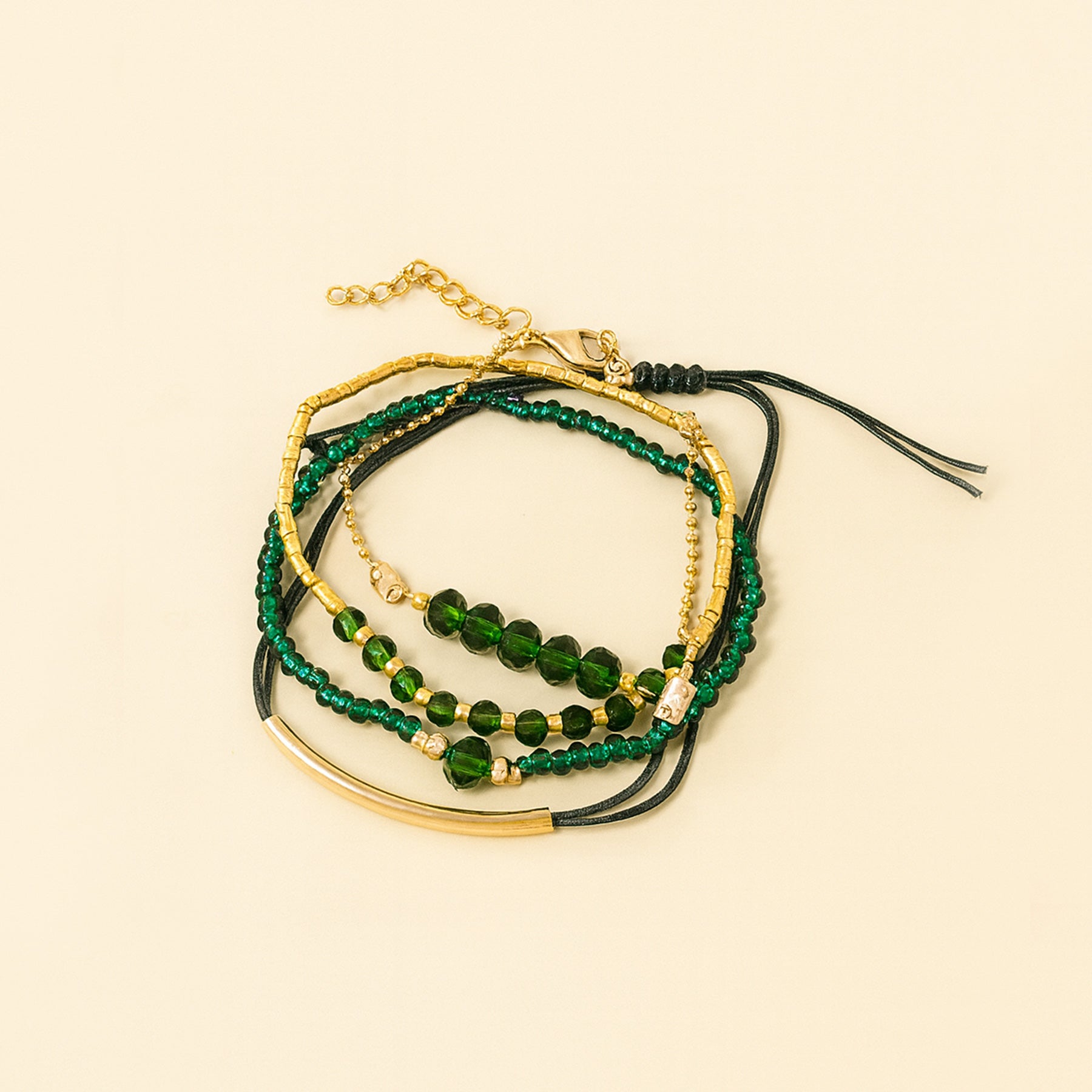 Set de 4 Bracelets LUCKY