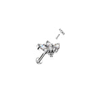 Piercing Labret MAHA en Titane et Zirconium