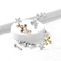 Piercing Labret MAIRA en Acier et Zircons