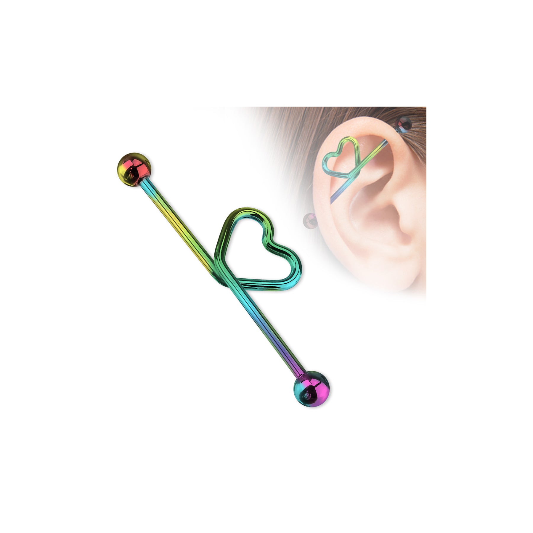 Piercing Barbell Industriel MAITENA en Titane