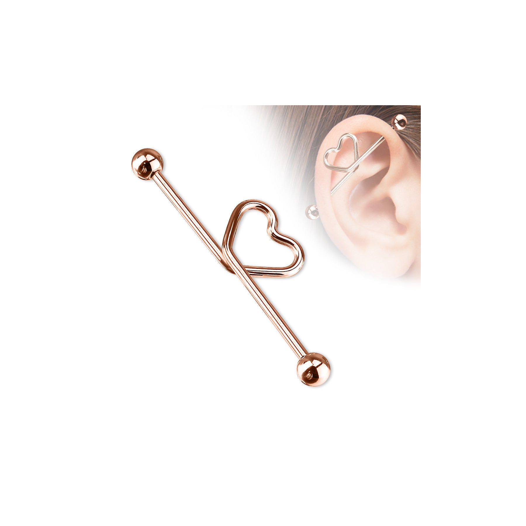 Piercing Barbell Industriel MAITENA en Titane