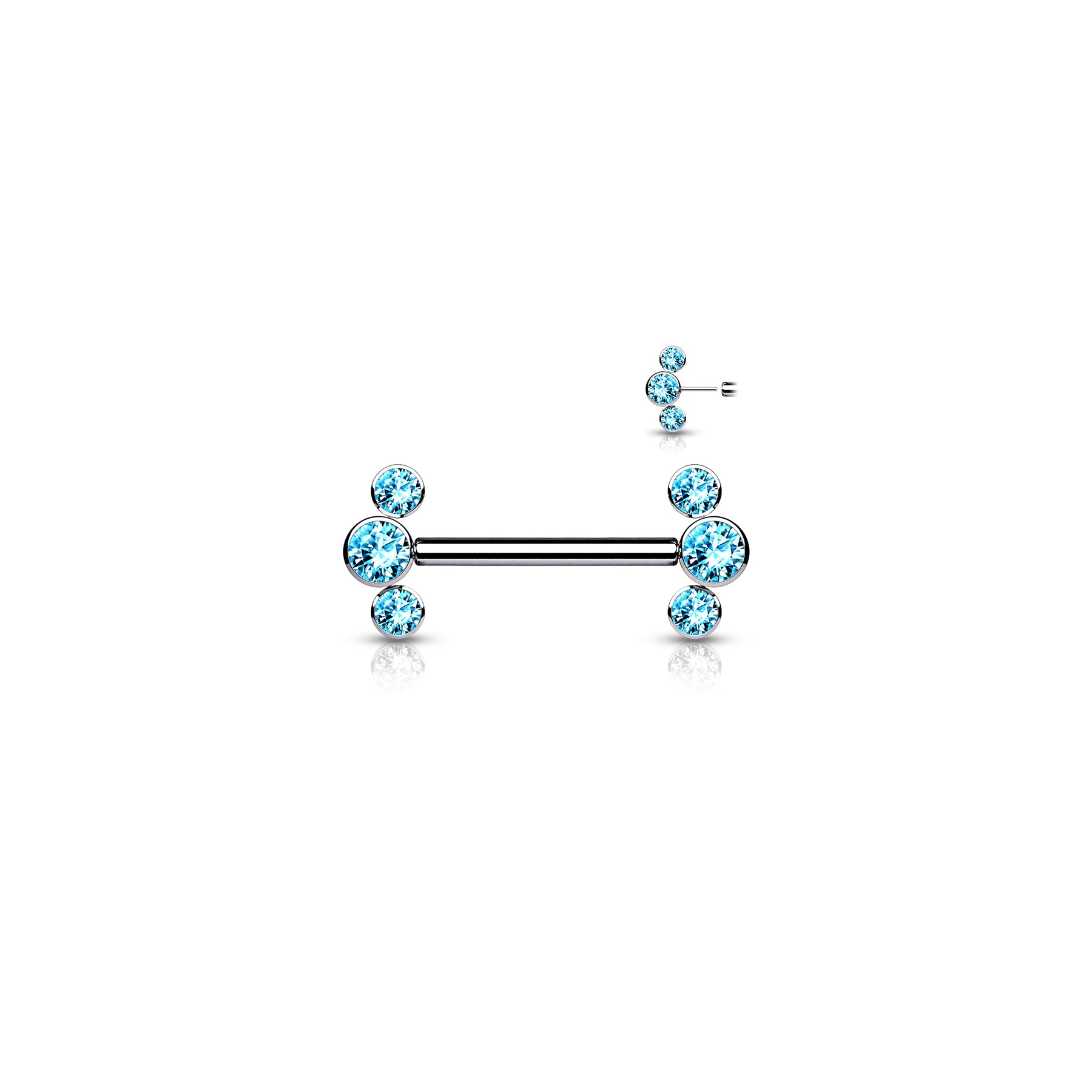 Piercing Téton MAKENA en Titane et Oxydes de Zirconium