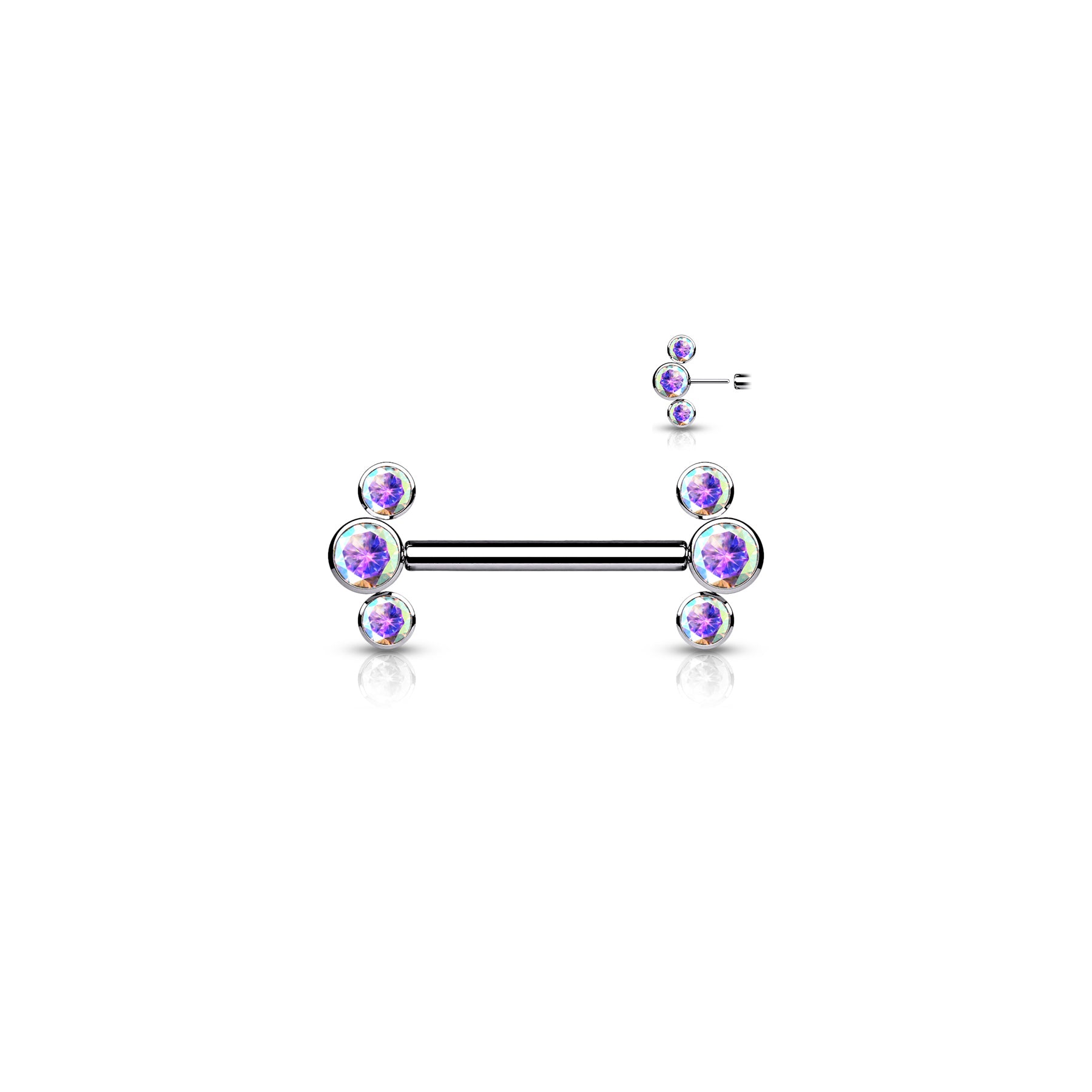 Piercing Téton MAKENA en Titane et Oxydes de Zirconium