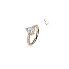 Piercing Oreille MANUELA en Titane et Oxyde de Zirconium