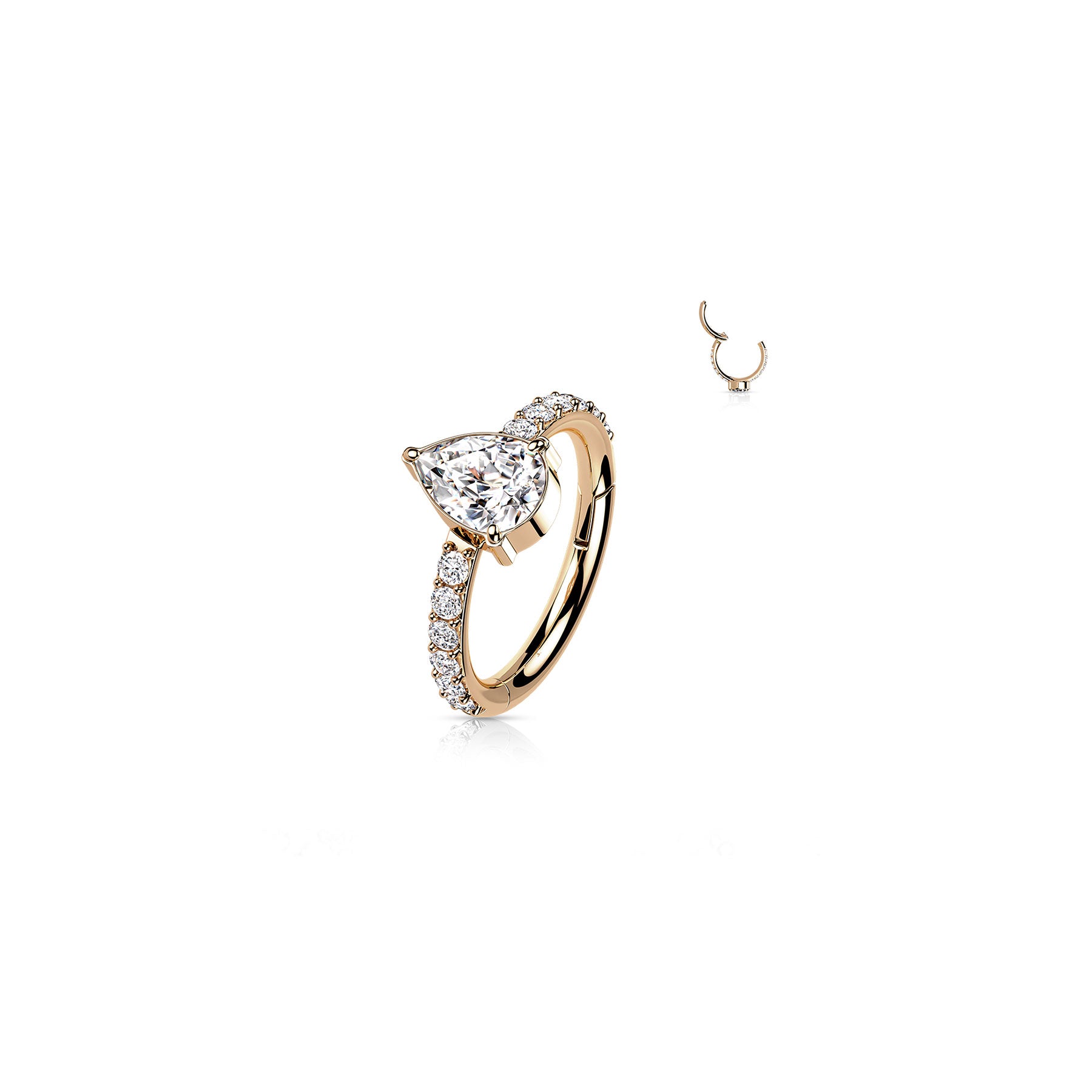 Piercing Oreille MANUELA en Titane et Oxyde de Zirconium