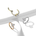 Piercing Oreille MANUELA en Titane et Oxyde de Zirconium