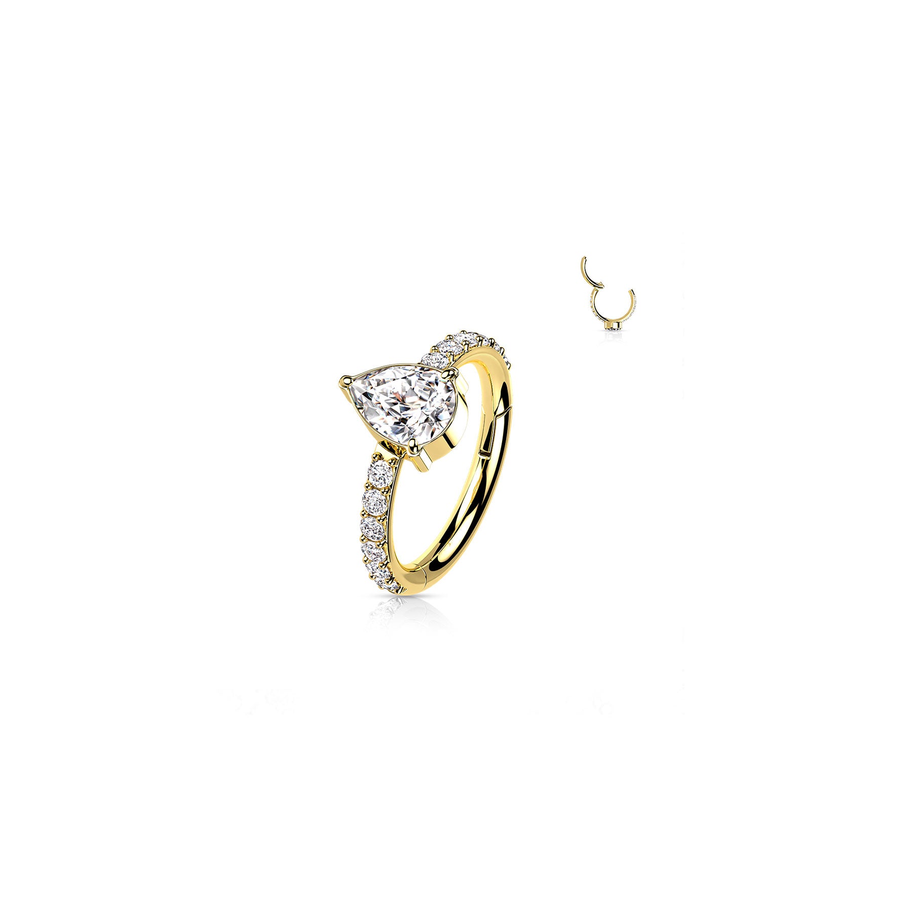 Piercing Oreille MANUELA en Titane et Oxyde de Zirconium