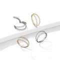 Piercing Oreille MEDUSA en Titane et Oxydes de Zirconium