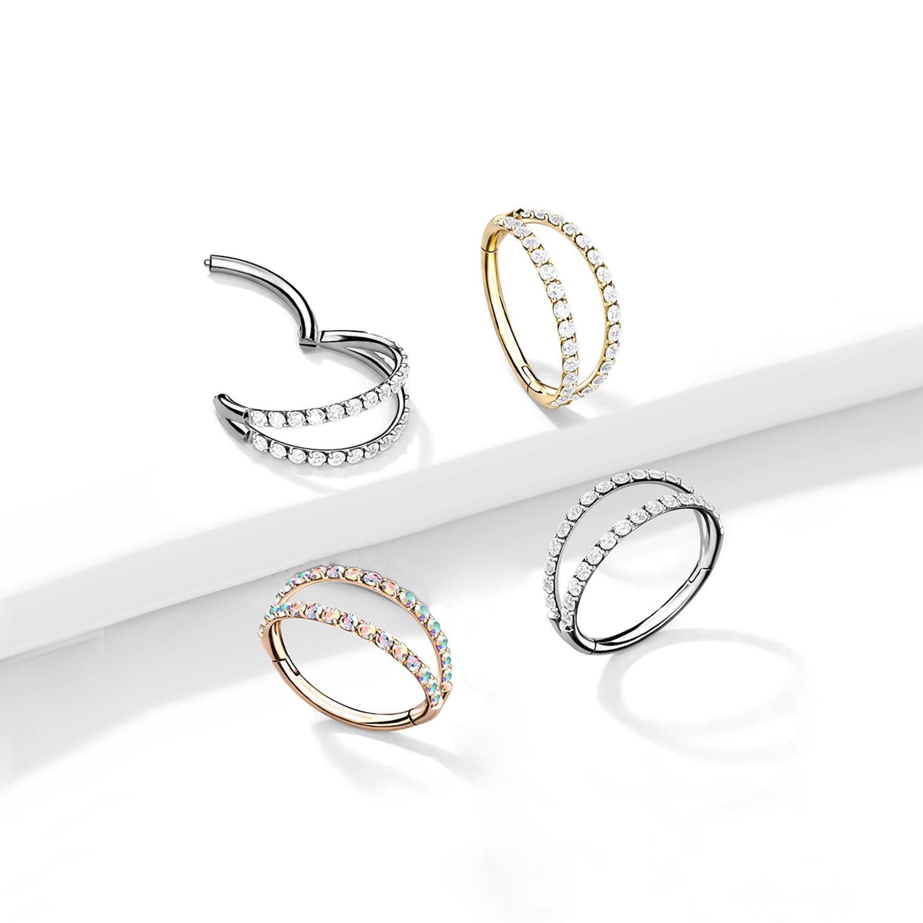 Piercing Oreille MEDUSA en Titane et Oxydes de Zirconium