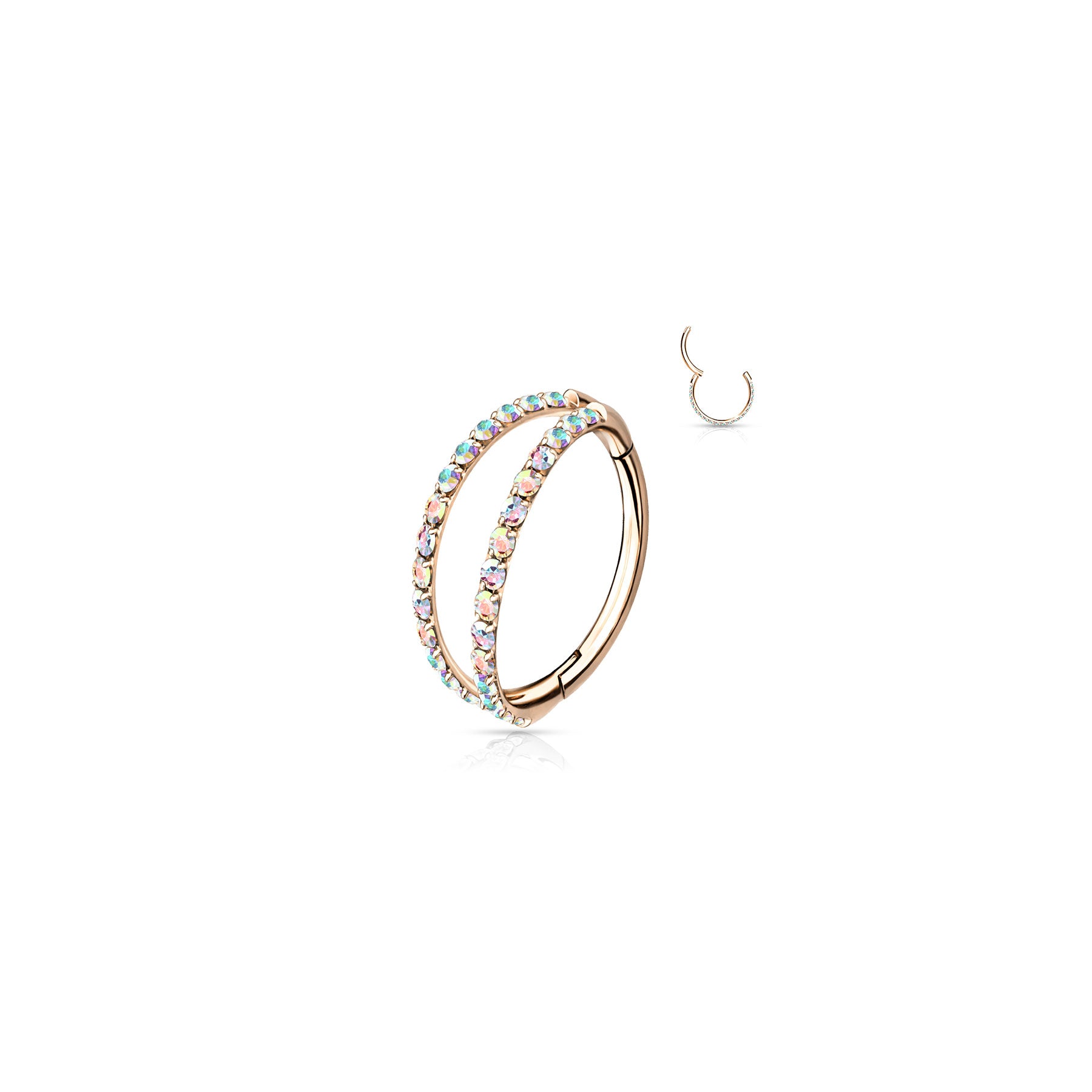 Piercing Oreille MEDUSA en Titane et Oxydes de Zirconium
