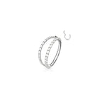Piercing Oreille MEDUSA en Titane et Oxydes de Zirconium
