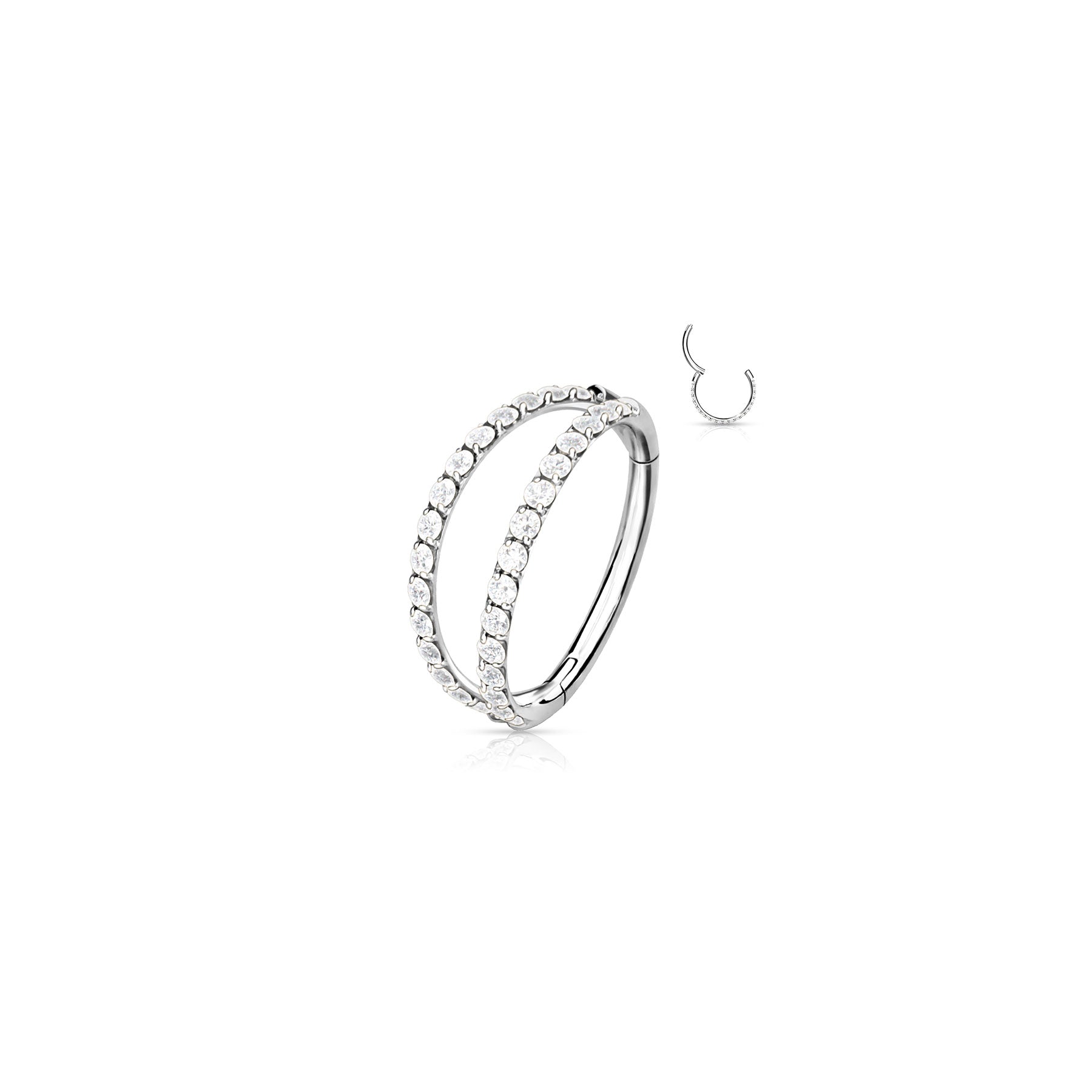 Piercing Oreille MEDUSA en Titane et Oxydes de Zirconium