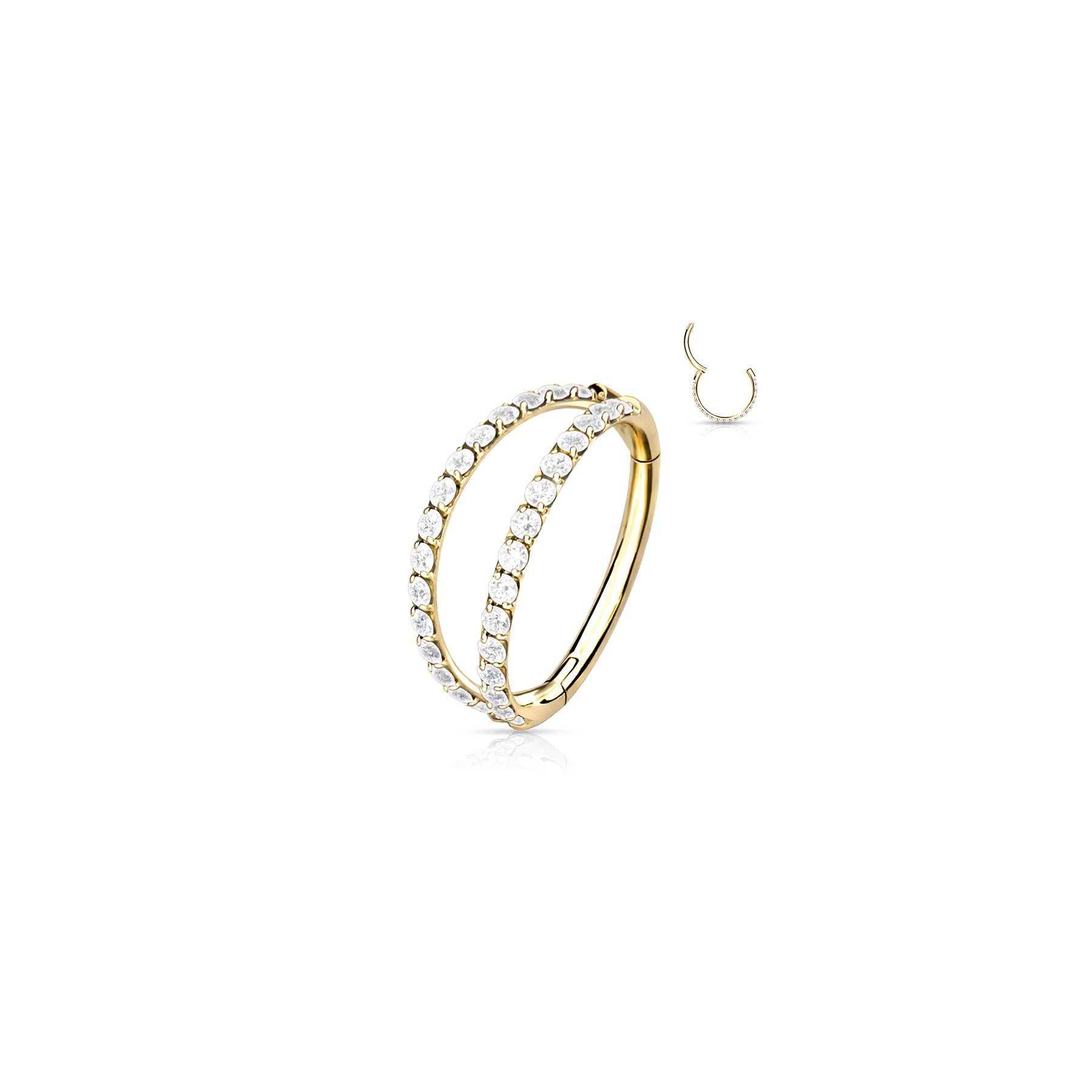 Piercing Oreille MEDUSA en Titane et Oxydes de Zirconium