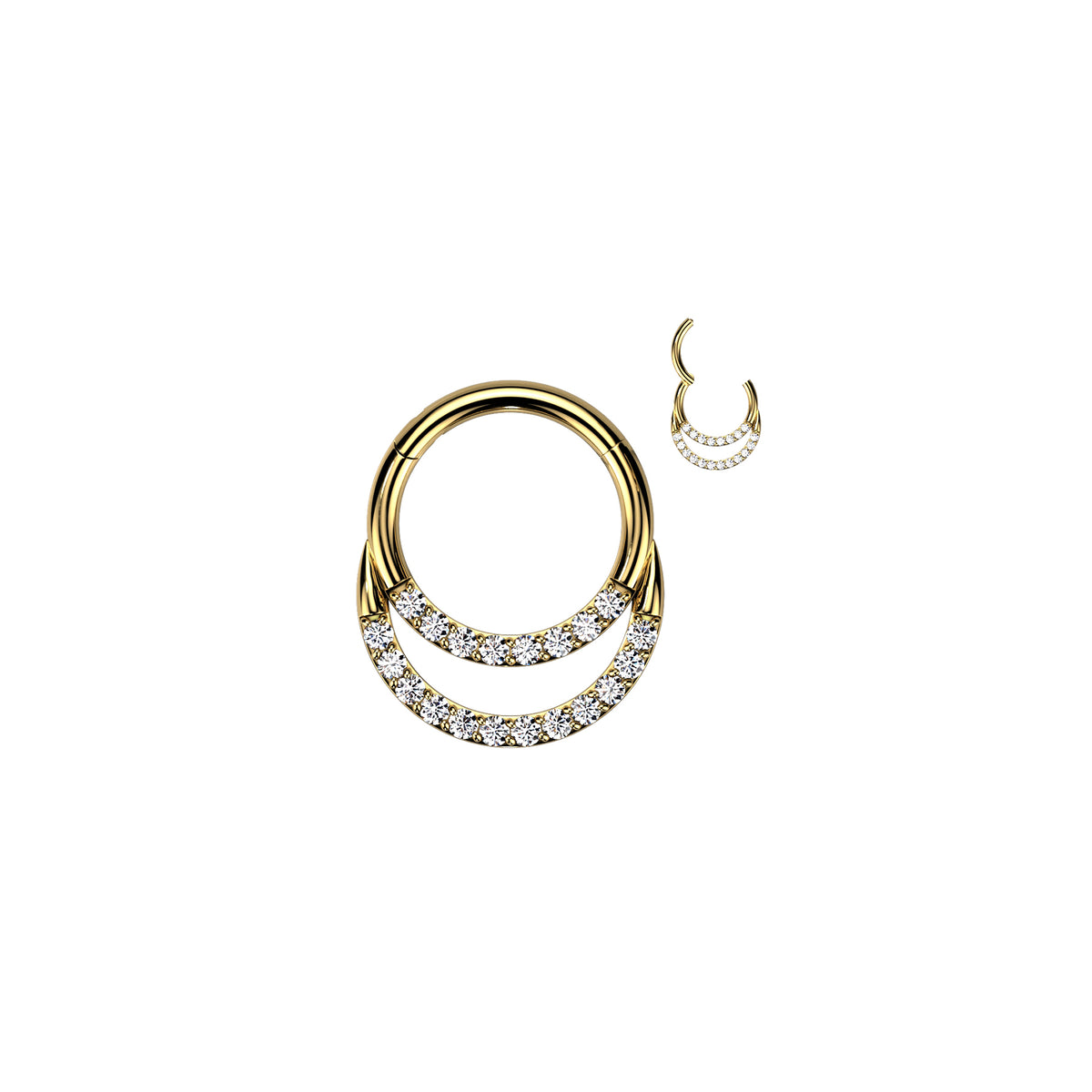 Piercing Daith MEIRA en Titane et Zirconium
