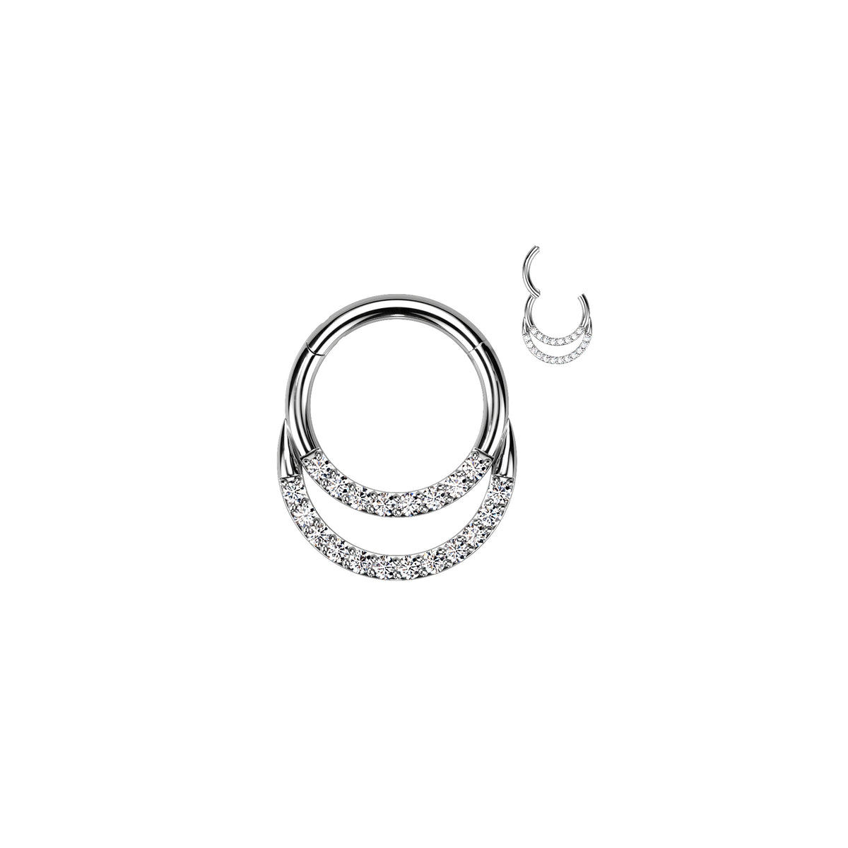 Piercing Daith MEIRA en Titane et Zirconium