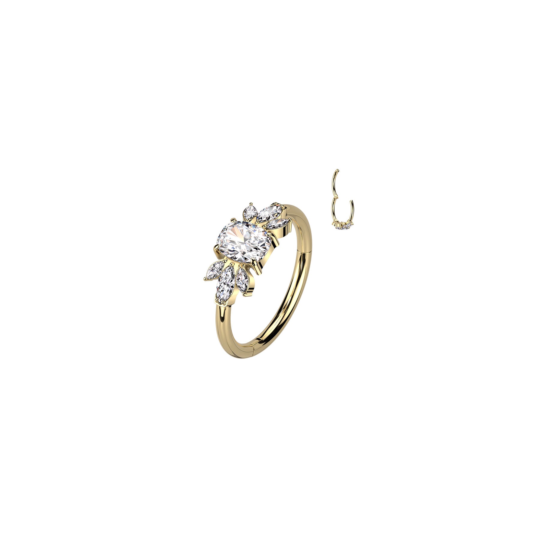 Piercing oreille MELBA en Titane et Zirconium