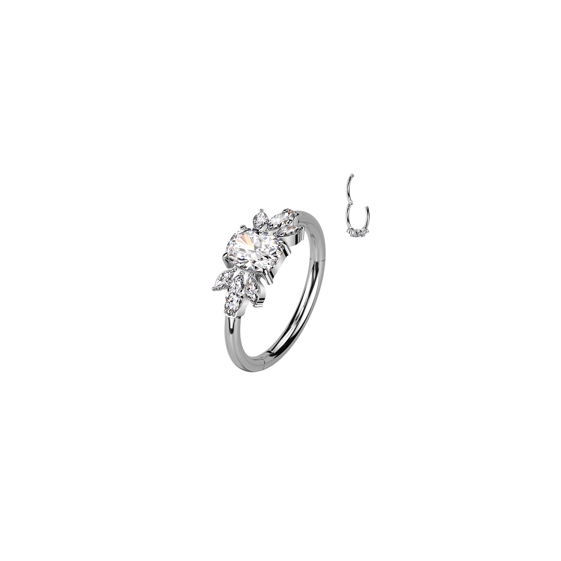 Piercing oreille MELBA en Titane et Zirconium