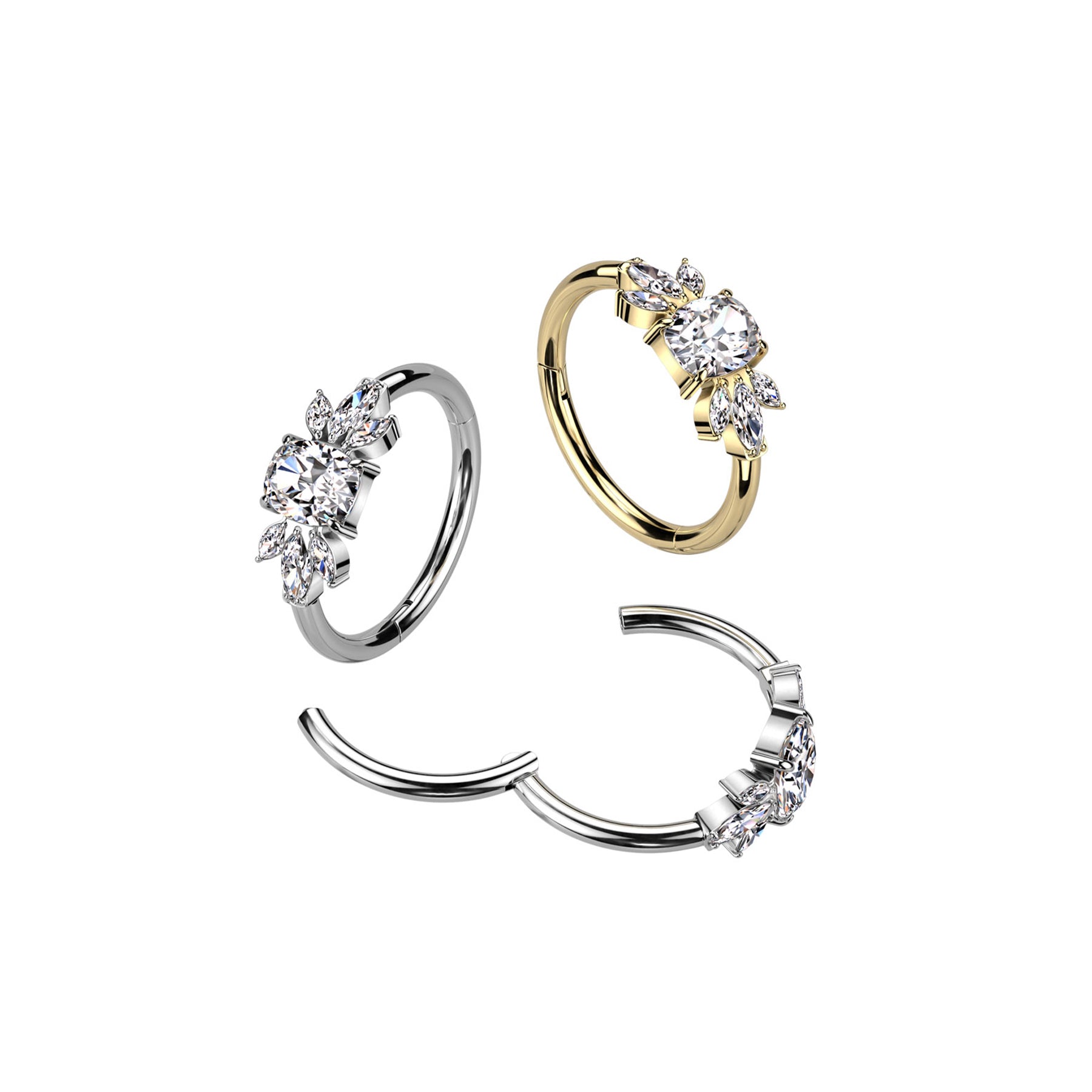 Piercing oreille MELBA en Titane et Zirconium