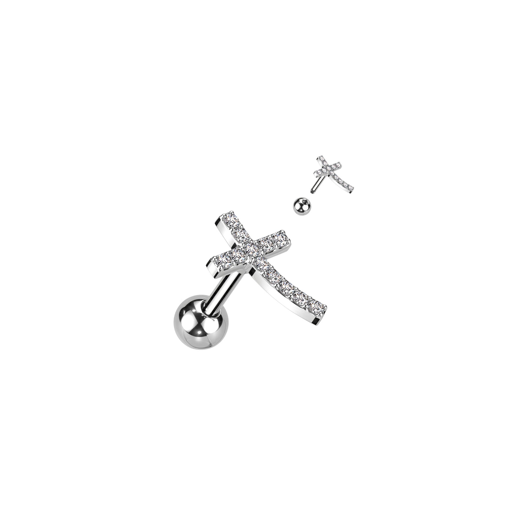 Piercing Oreille MELINA en Acier et Zirconium
