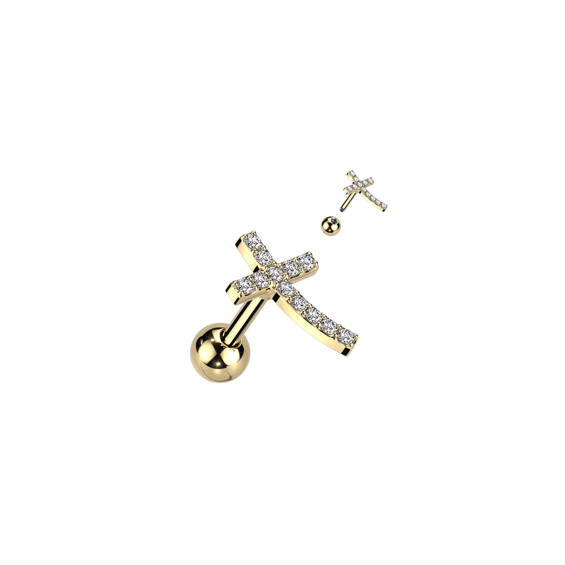 Piercing Oreille MELINA en Acier et Zirconium
