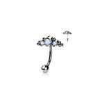 Piercing Arcade ou Nombril MELISSANDRE en Titane et Oxyde de Zirconium