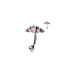 Piercing Arcade ou Nombril MELISSANDRE en Titane et Oxyde de Zirconium