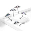 Piercing Arcade ou Nombril MELISSANDRE en Titane et Oxyde de Zirconium