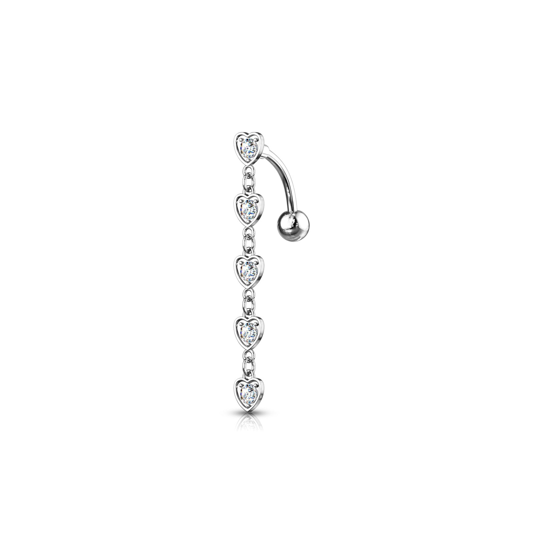 Piercing Nombril MERYA en Acier et Zirconium
