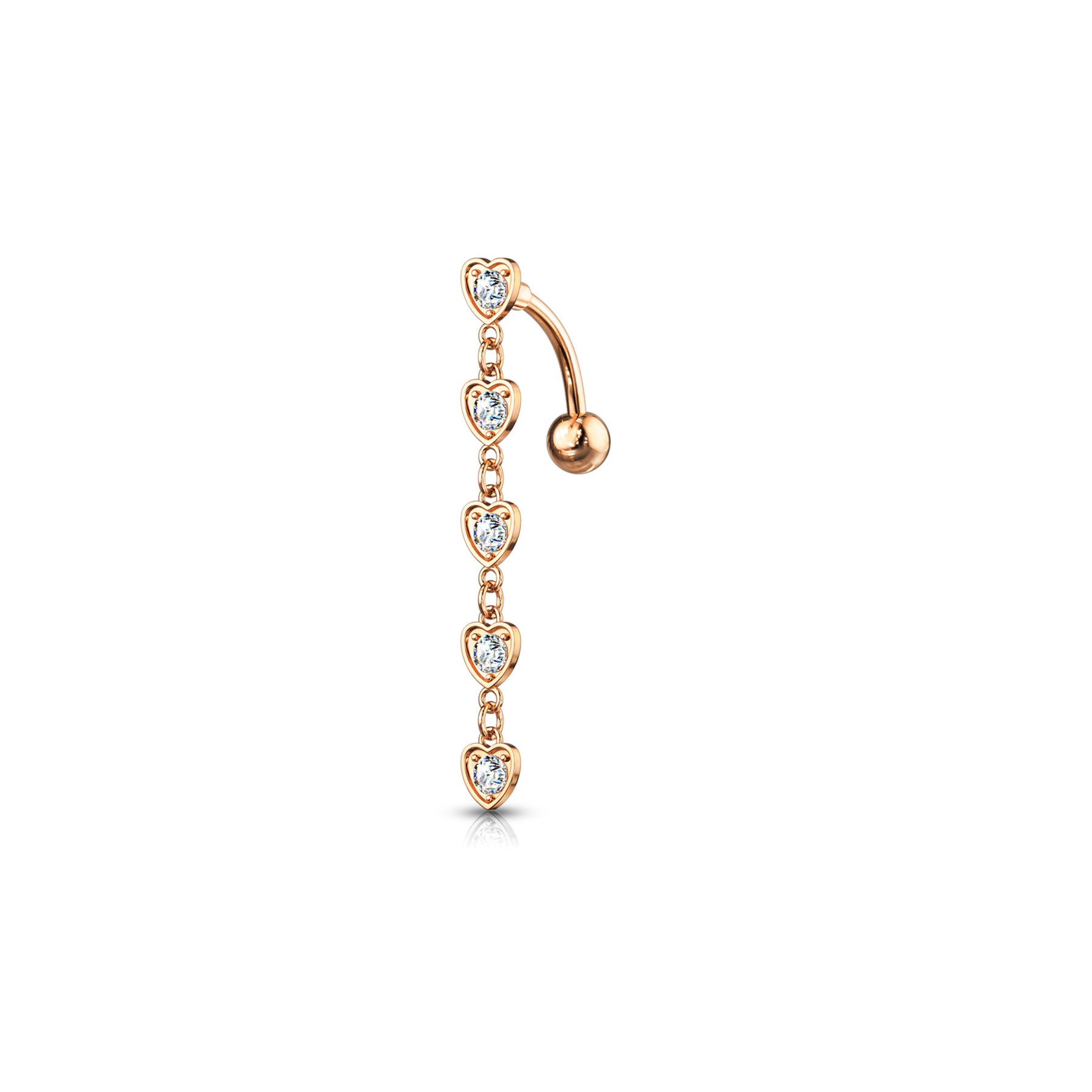Piercing Nombril MERYA en Acier et Zirconium