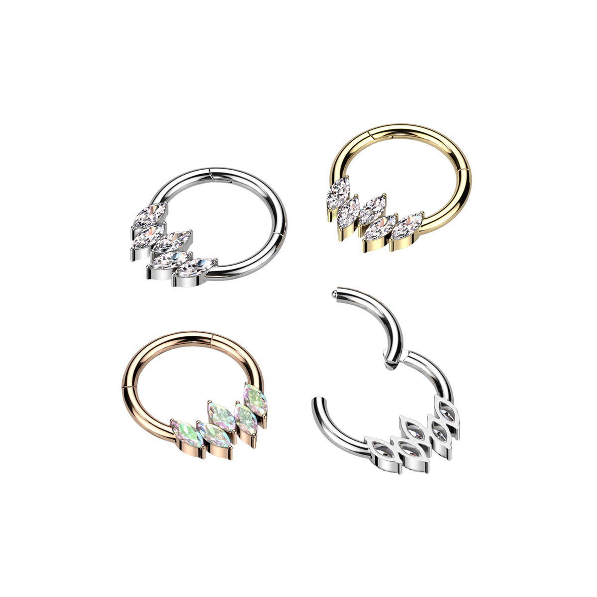 Piercing Nez MEYSA en Acier et Zirconium