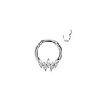Piercing Nez MEYSA en Acier et Zirconium