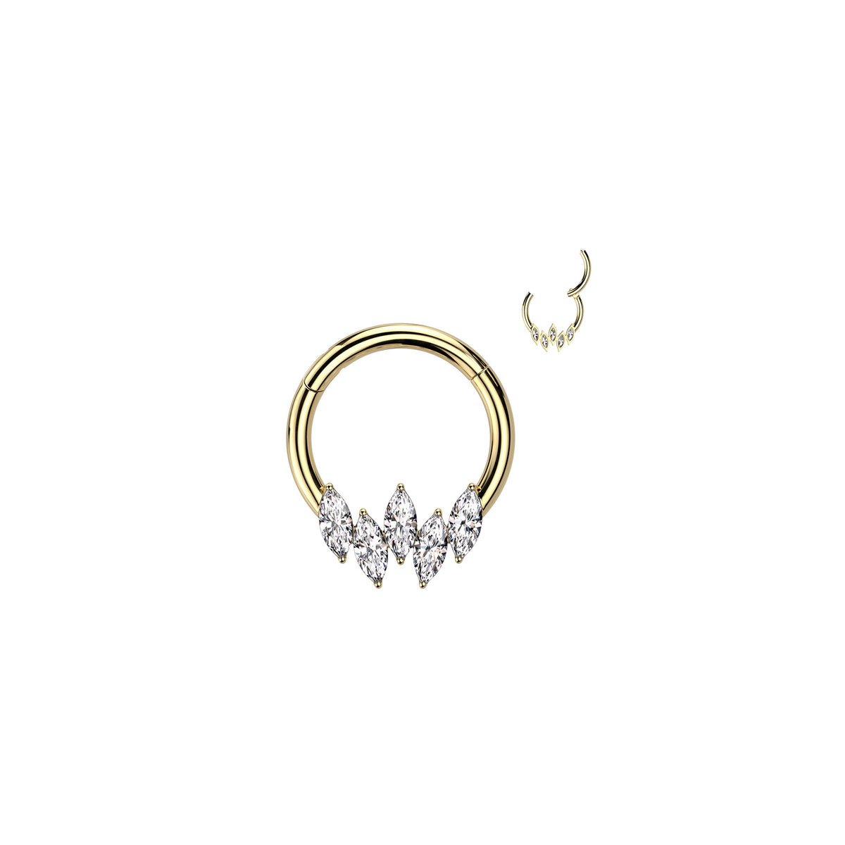 Piercing Nez MEYSA en Acier et Zirconium